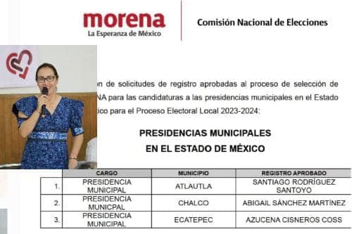 Azucena Cisneros es la candidata a la alcaldía de Ecatepec